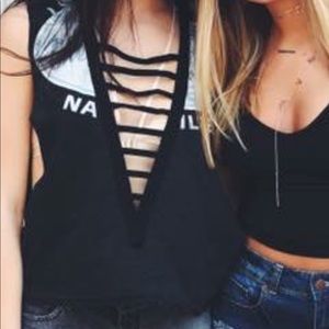 Furst of a Kind vintage cage printed tank top